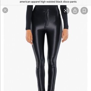 American Apparel Black Disco Pants